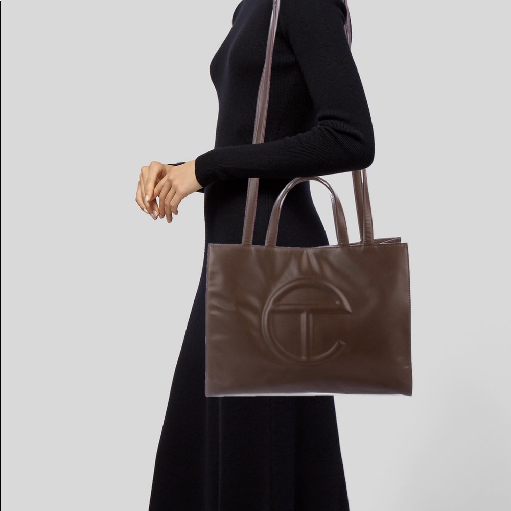 Like new medium brown Telfar bag